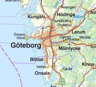 karta över göteborg